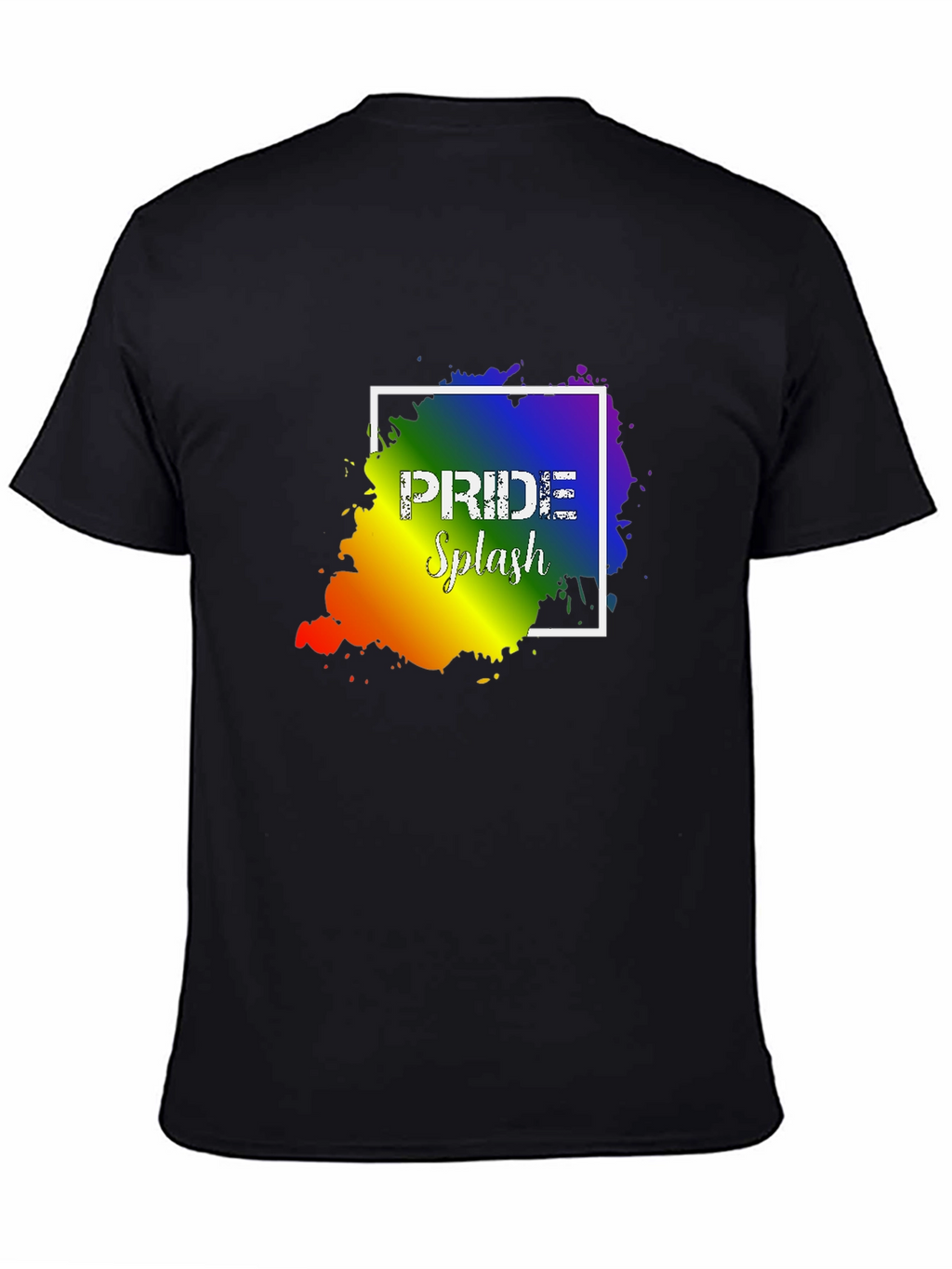 Pride Splash Graphic T-Shirt - Unisex Black Tee