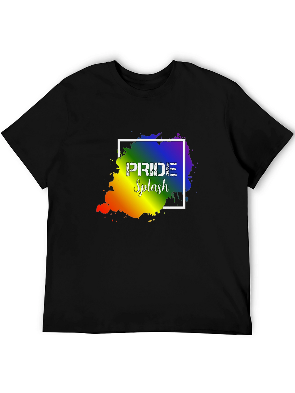Pride Splash Graphic T-Shirt - Unisex Black Tee
