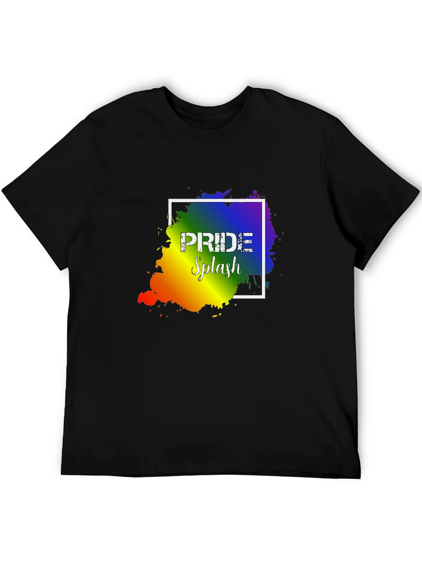 Pride Splash Graphic T-Shirt - Unisex Black Tee