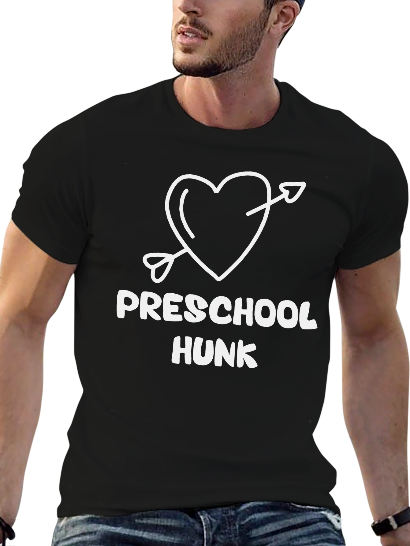 Preschool Hunk Graphic Tee - Funny Valentines Shirt