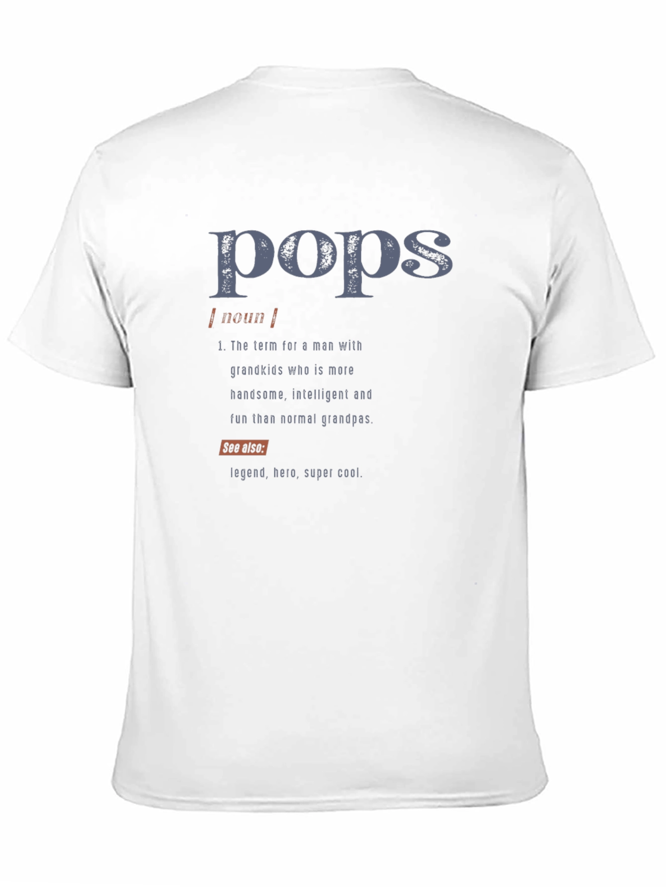 Pops Definition Graphic T-Shirt - Cool Grandfather Tee