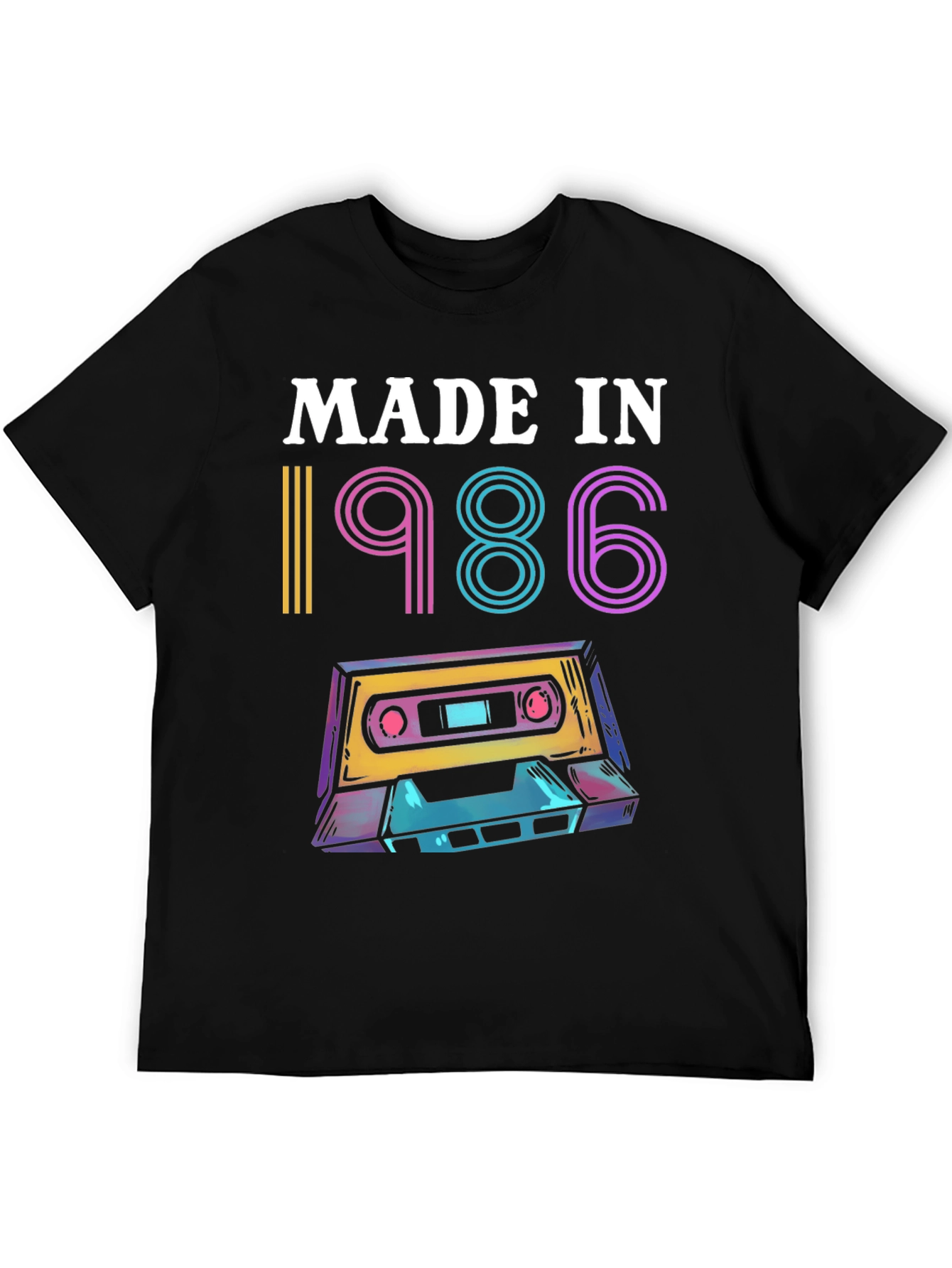 Retro 1986 Cassette Tape Graphic Tee