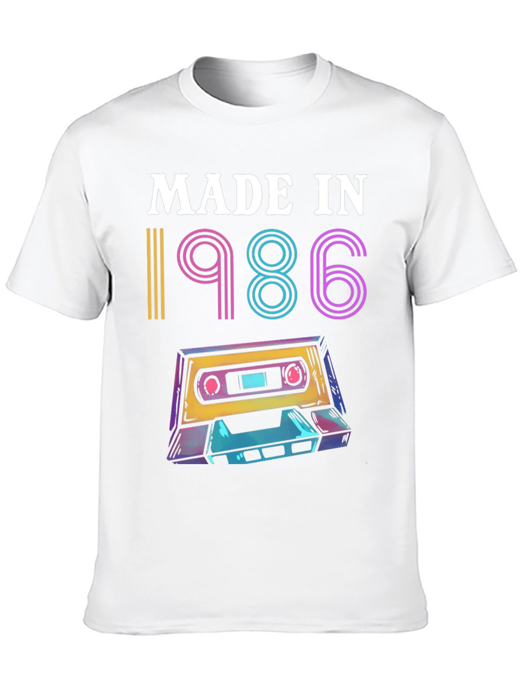 Retro 1986 Cassette Tape Graphic Tee