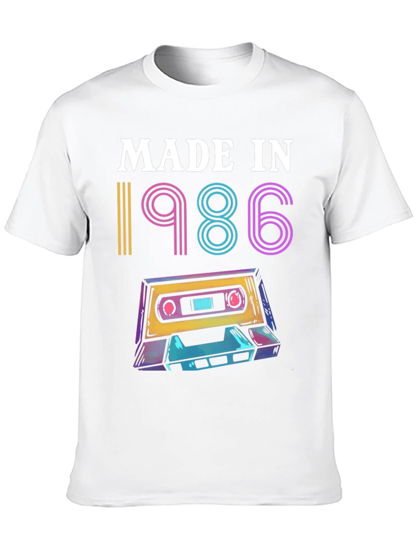 Retro 1986 Cassette Tape Graphic Tee