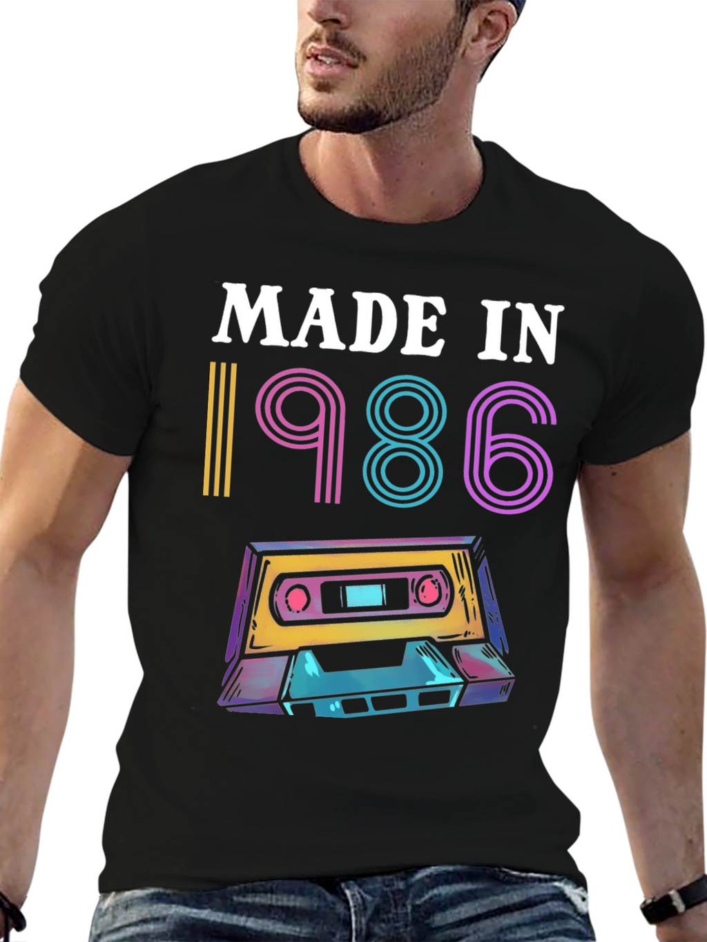Retro 1986 Cassette Tape Graphic Tee