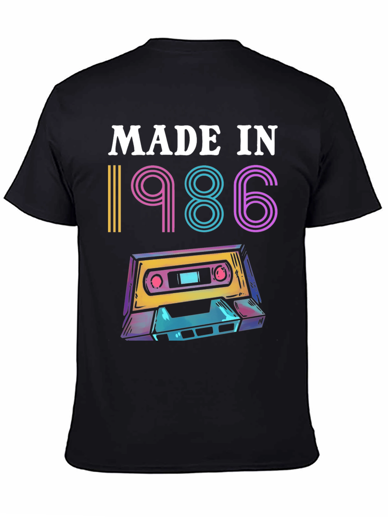 Retro 1986 Cassette Tape Graphic Tee