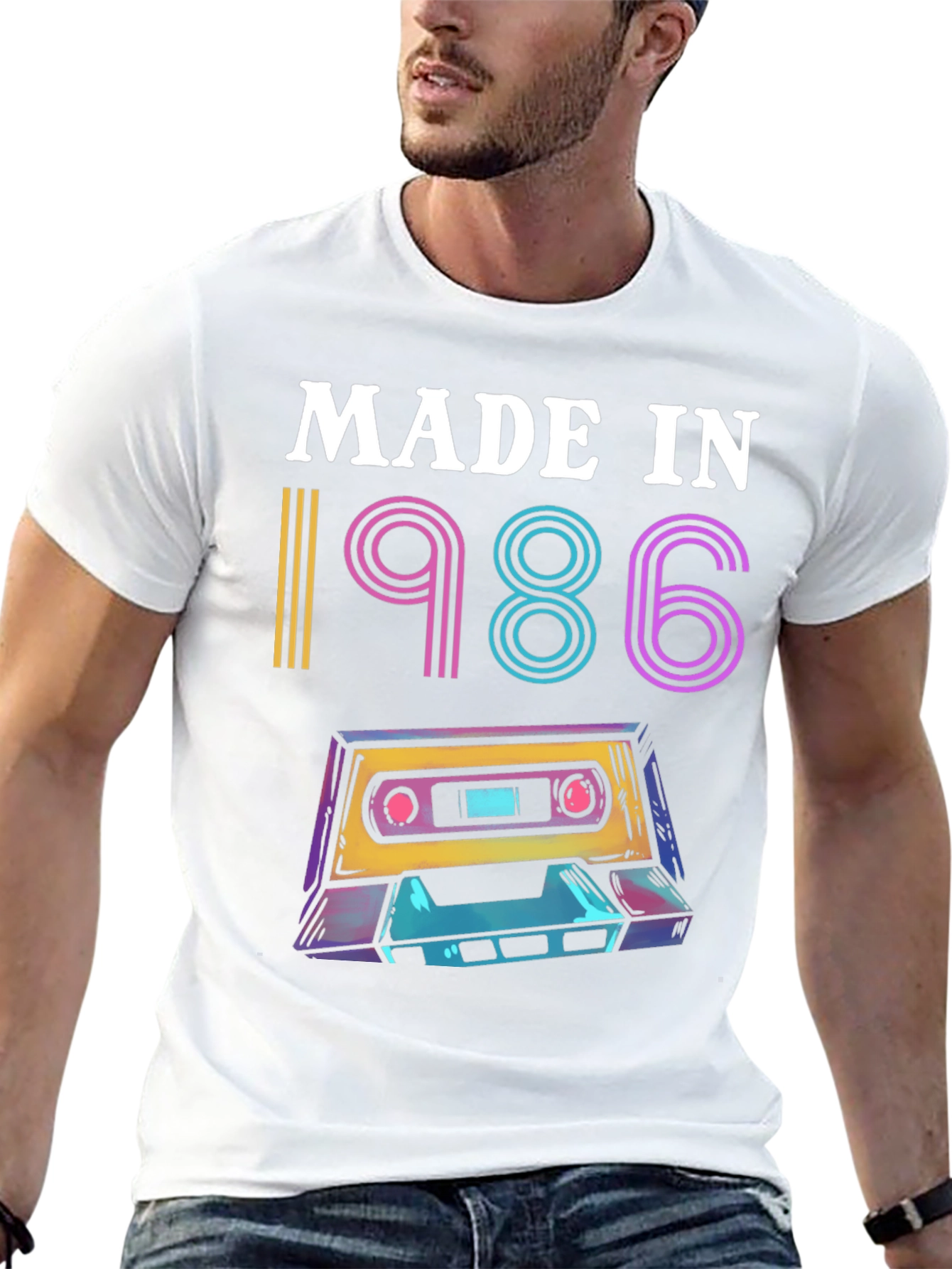 Retro 1986 Cassette Tape Graphic Tee