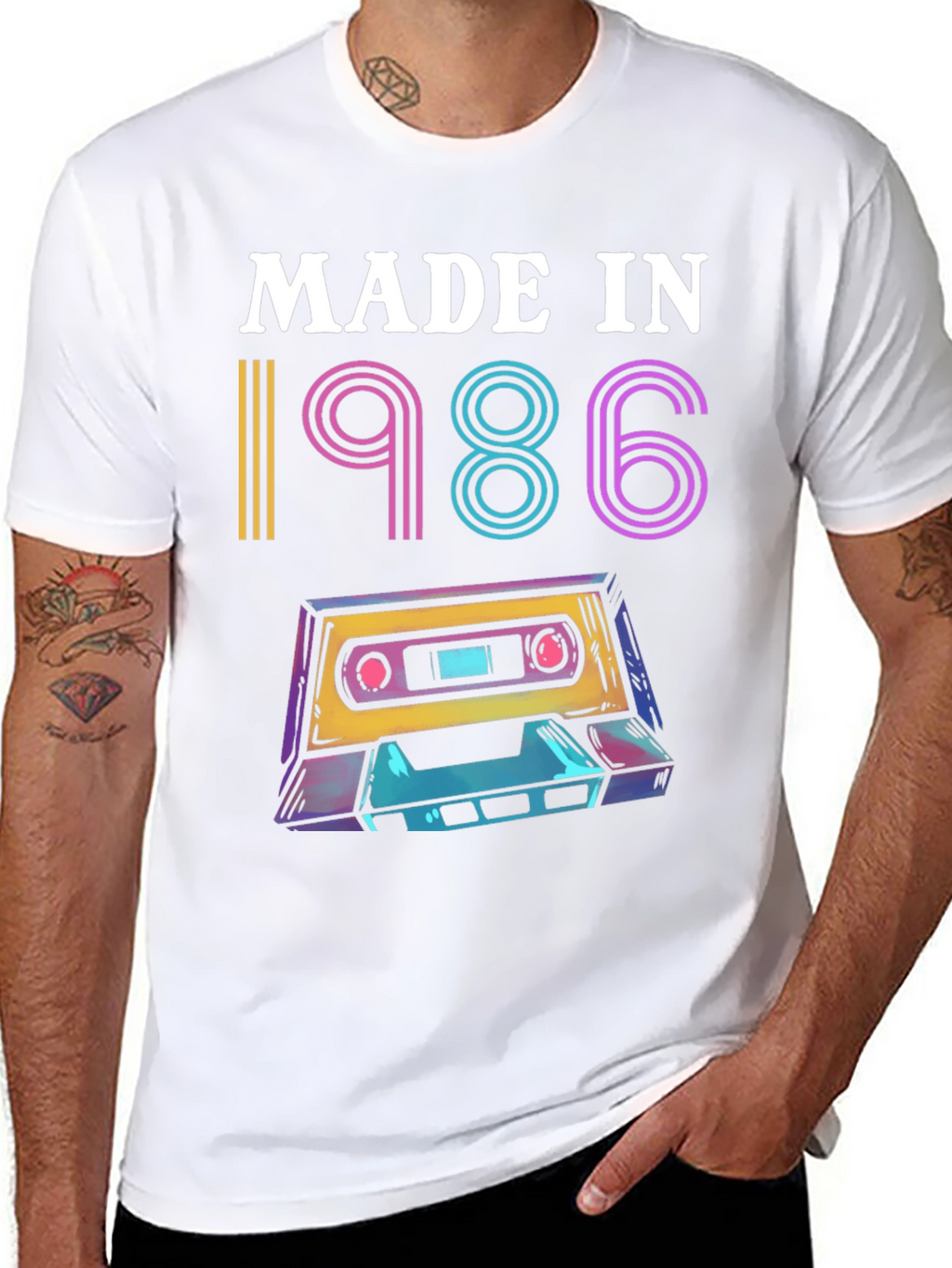 Retro 1986 Cassette Tape Graphic Tee