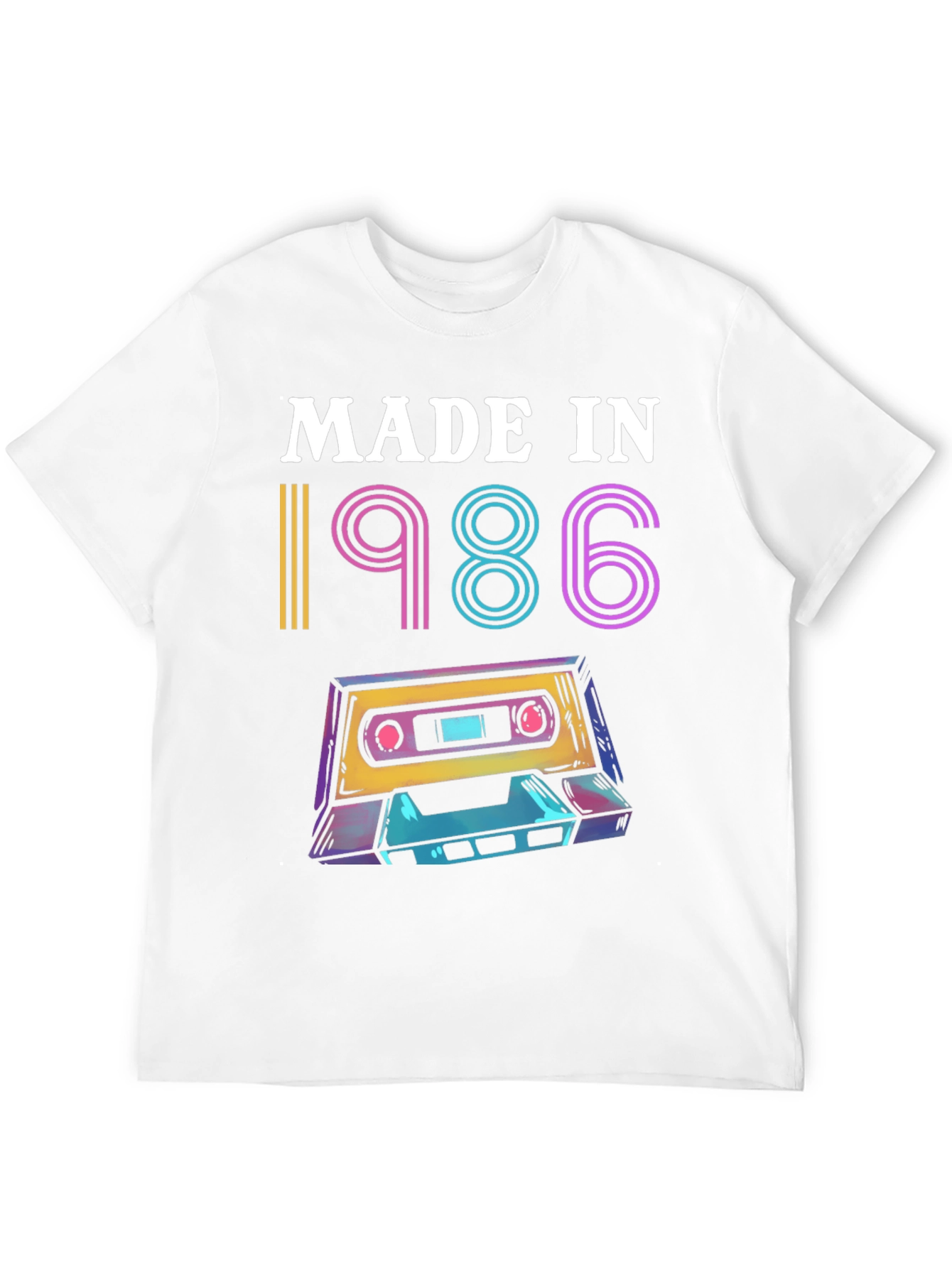 Retro 1986 Cassette Tape Graphic Tee