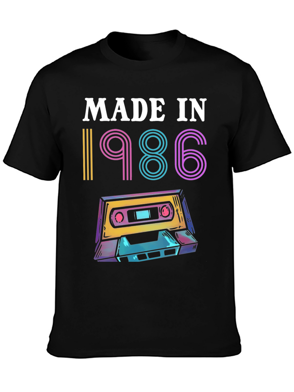 Retro 1986 Cassette Tape Graphic Tee