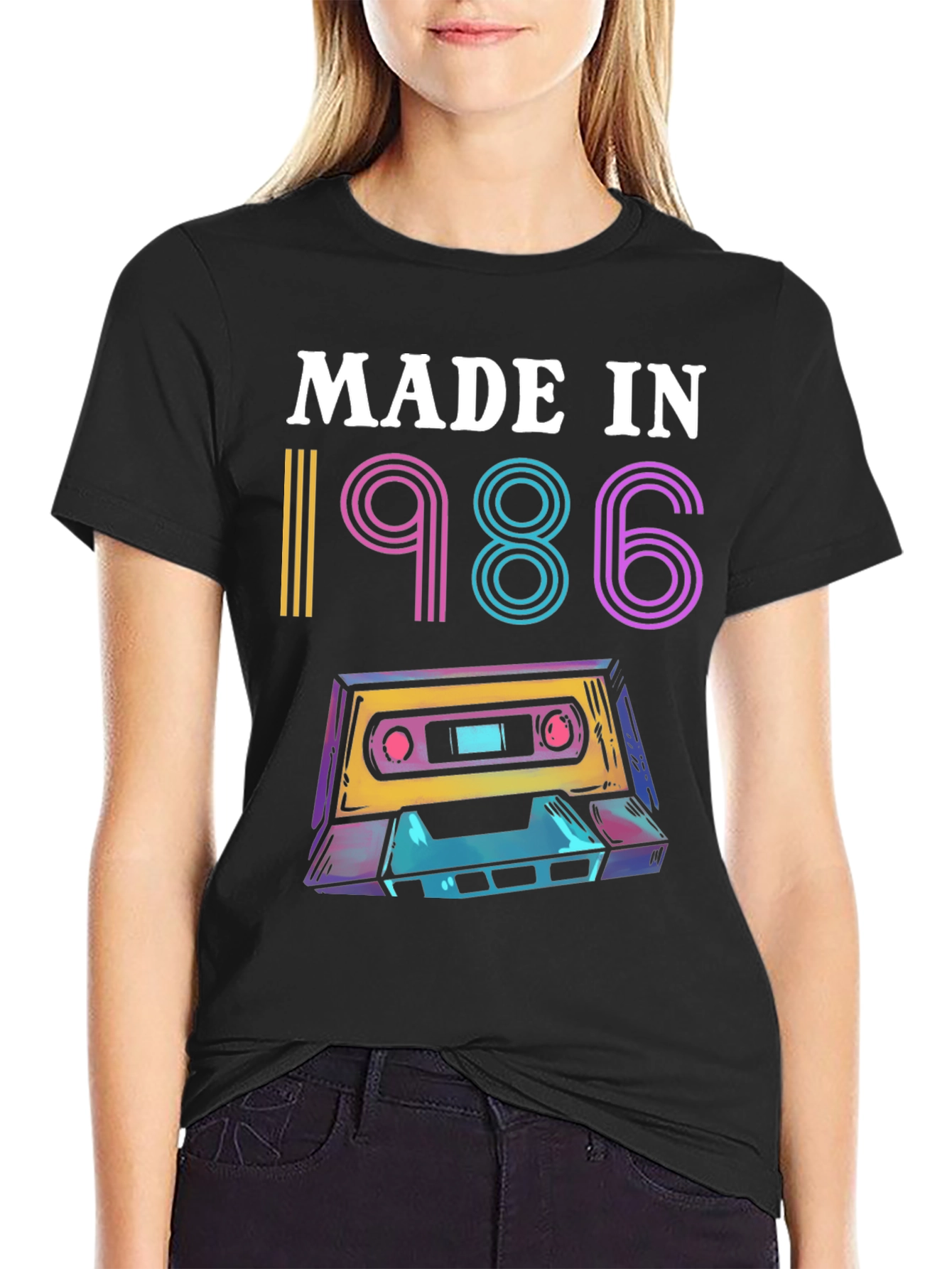 Retro 1986 Cassette Tape Graphic Tee