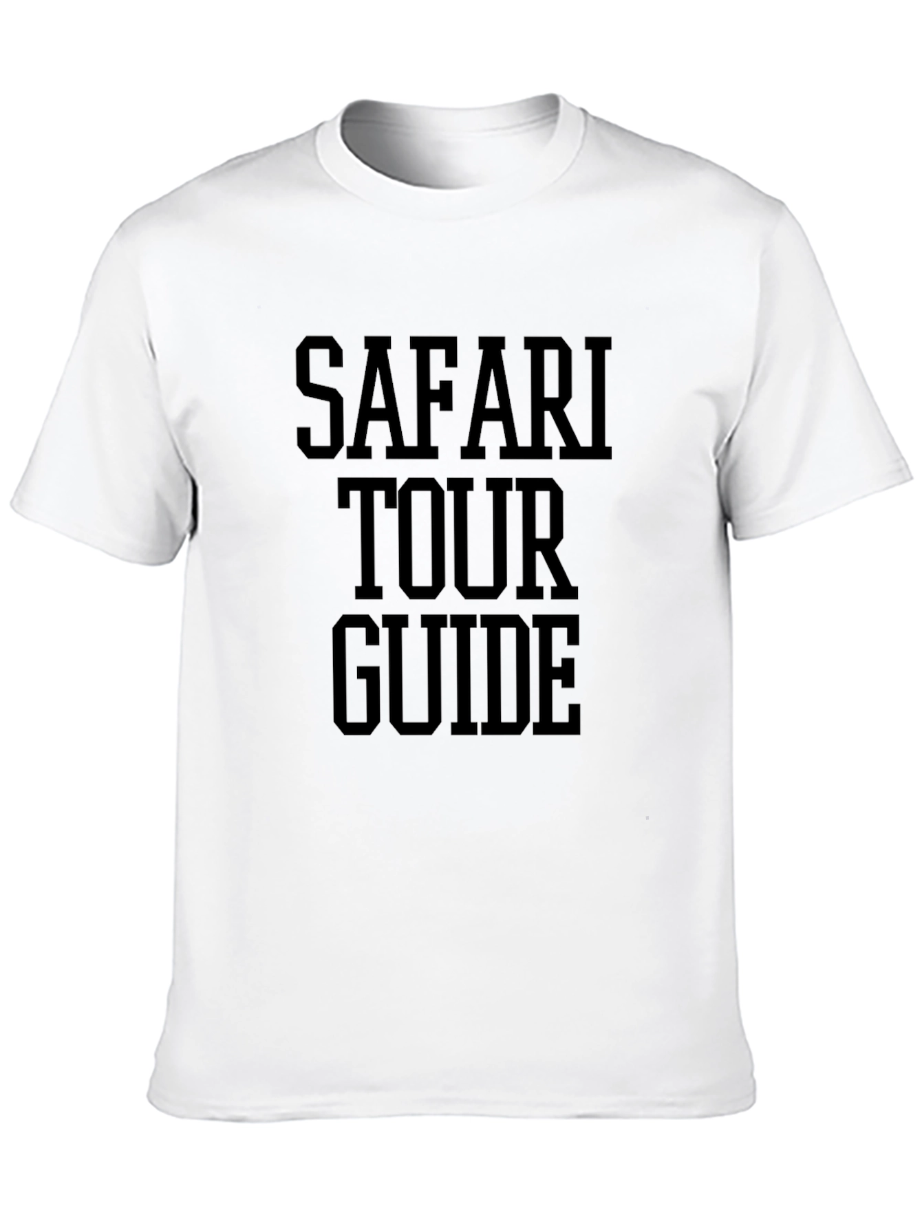 Safari Tour Guide Black Graphic Tee