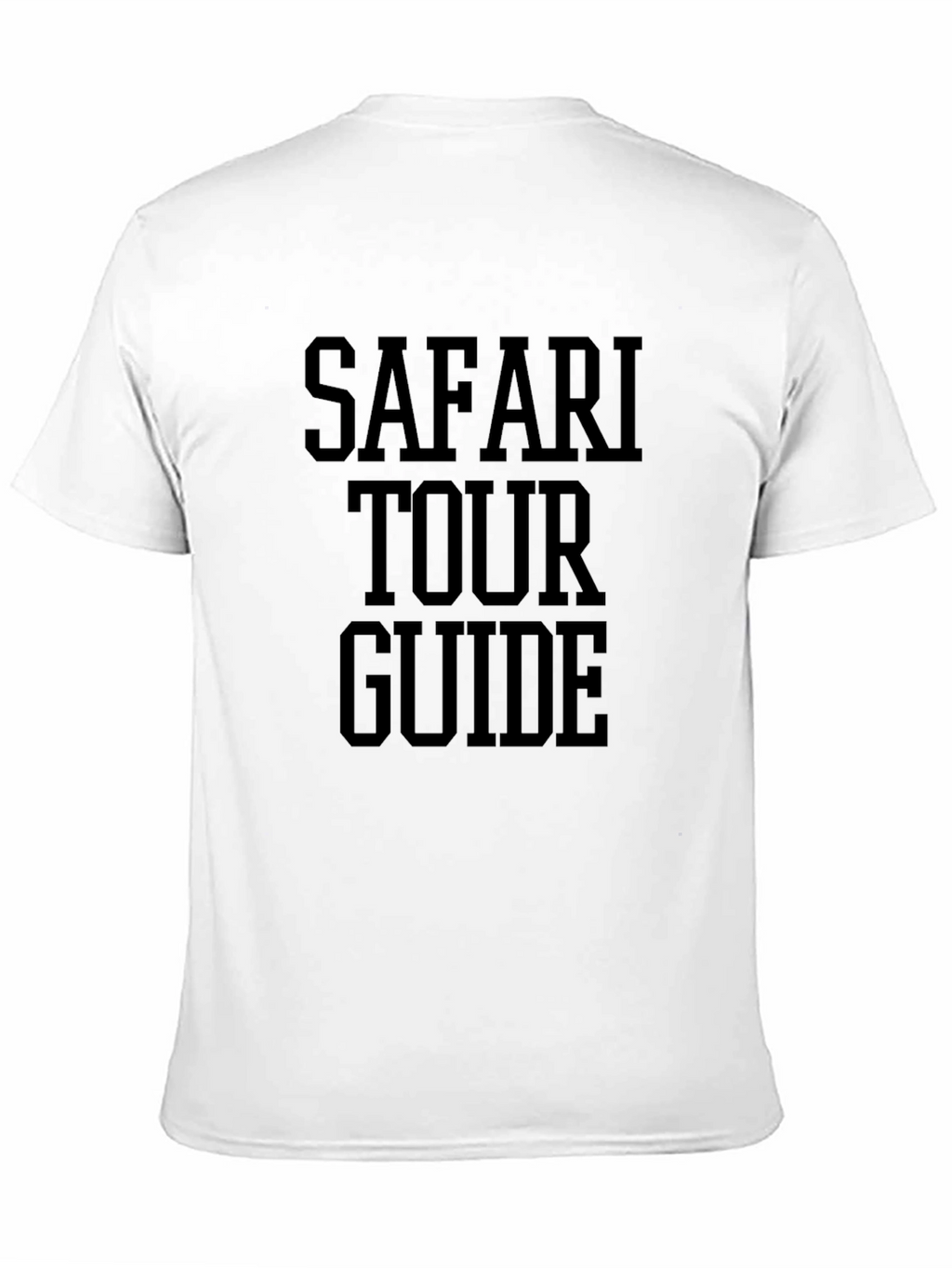 Safari Tour Guide Black Graphic Tee