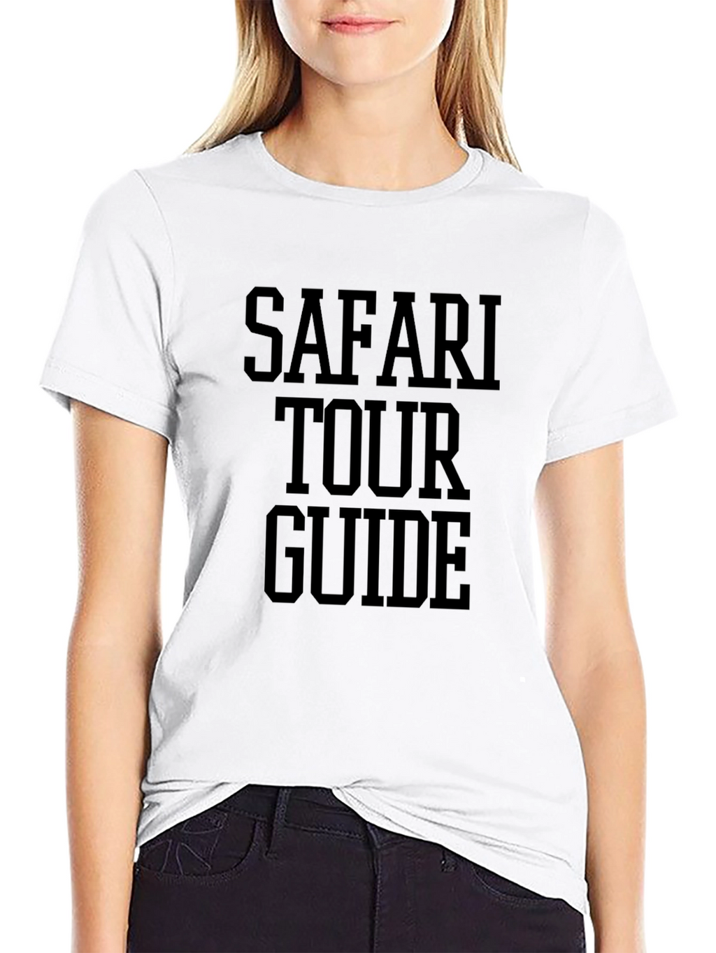 Safari Tour Guide Black Graphic Tee