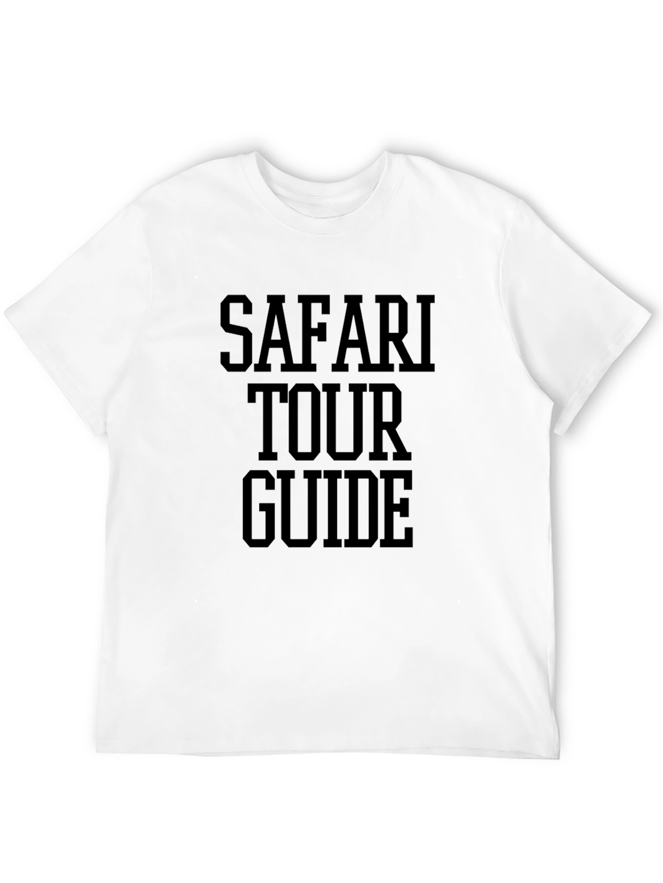 Safari Tour Guide Black Graphic Tee