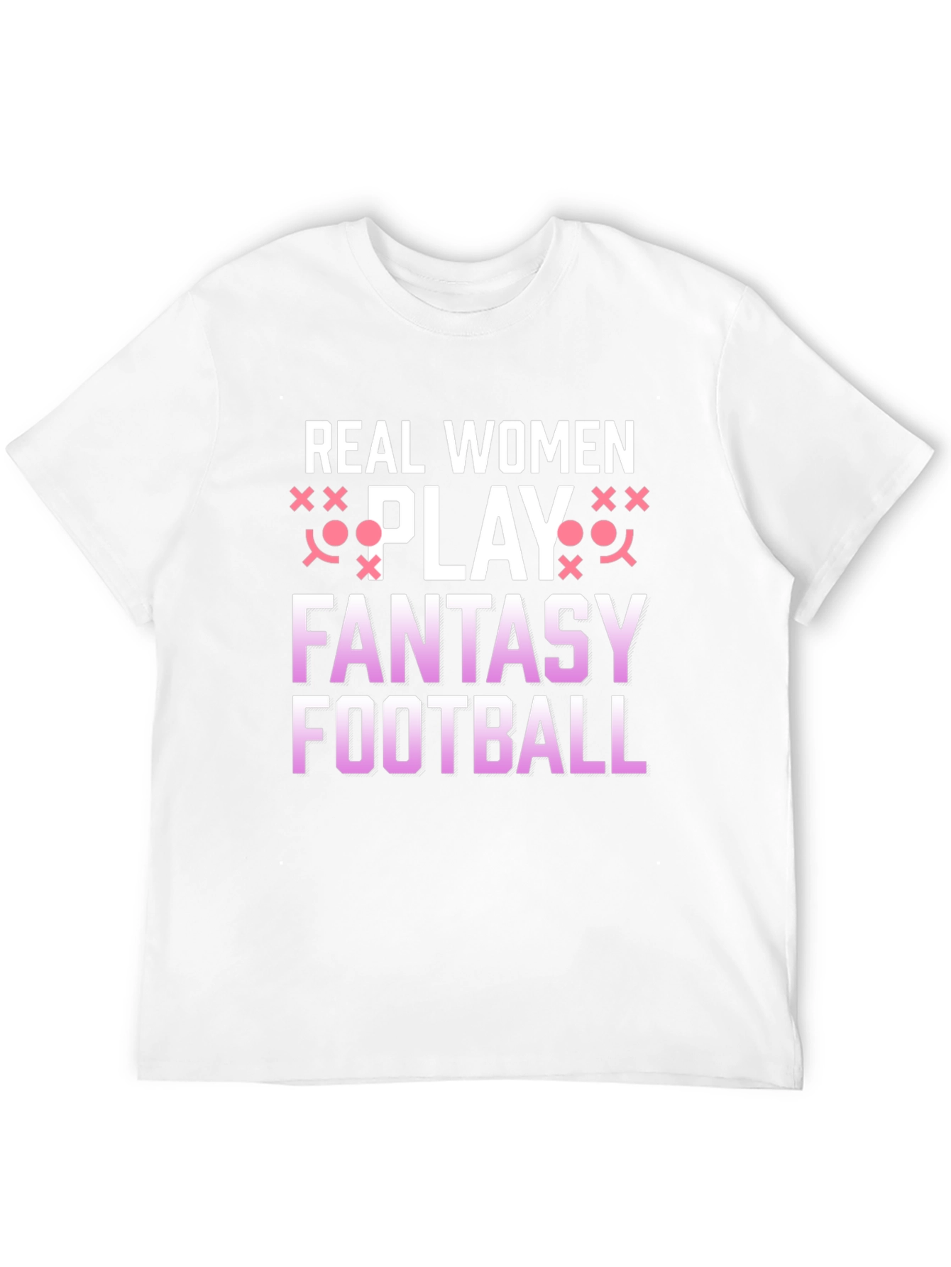 Real Women Play Fantasy Football Graphic Tee