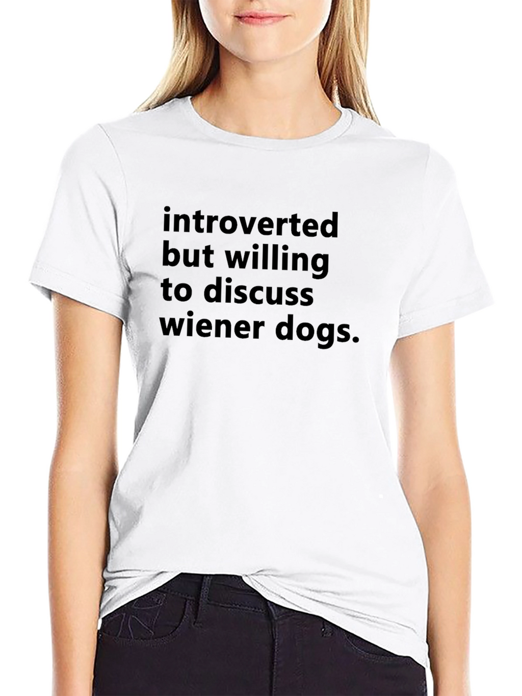 Introverted Wiener Dog Tee