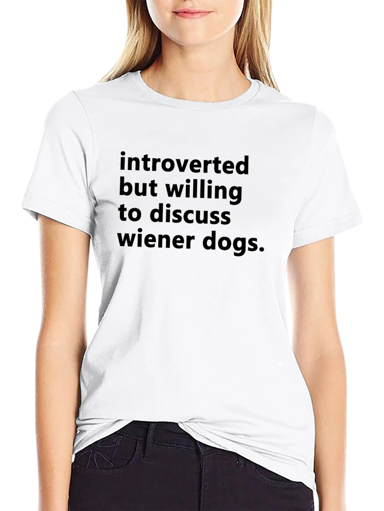 Introverted Wiener Dog Tee
