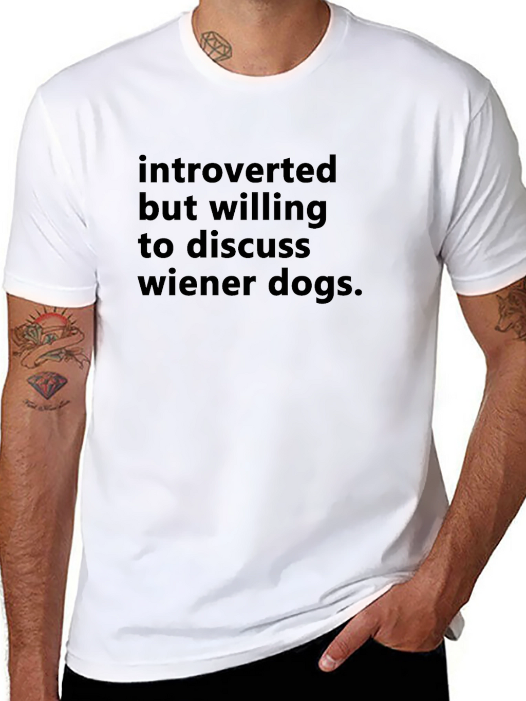 Introverted Wiener Dog Tee