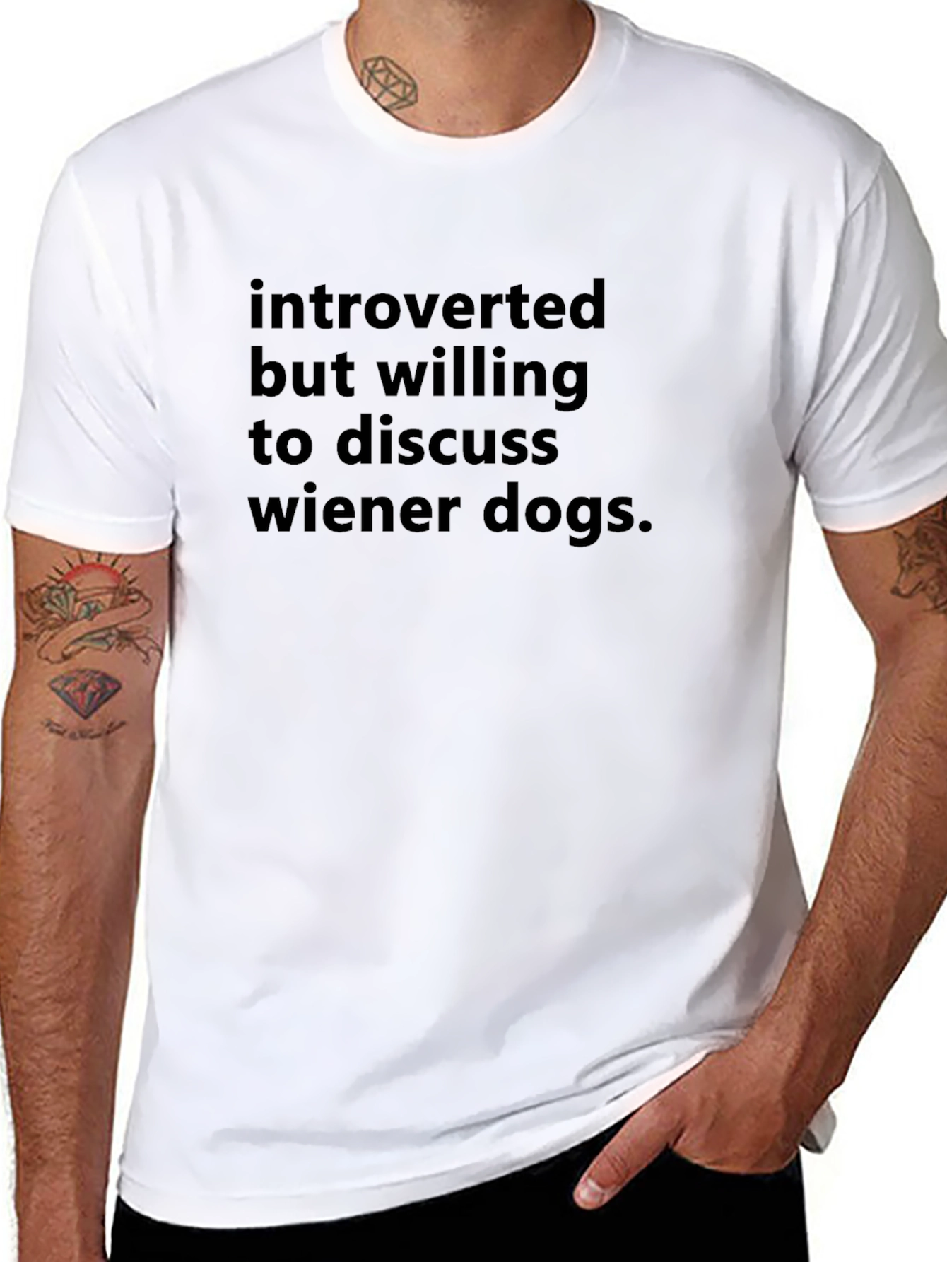 Introverted Wiener Dog Tee