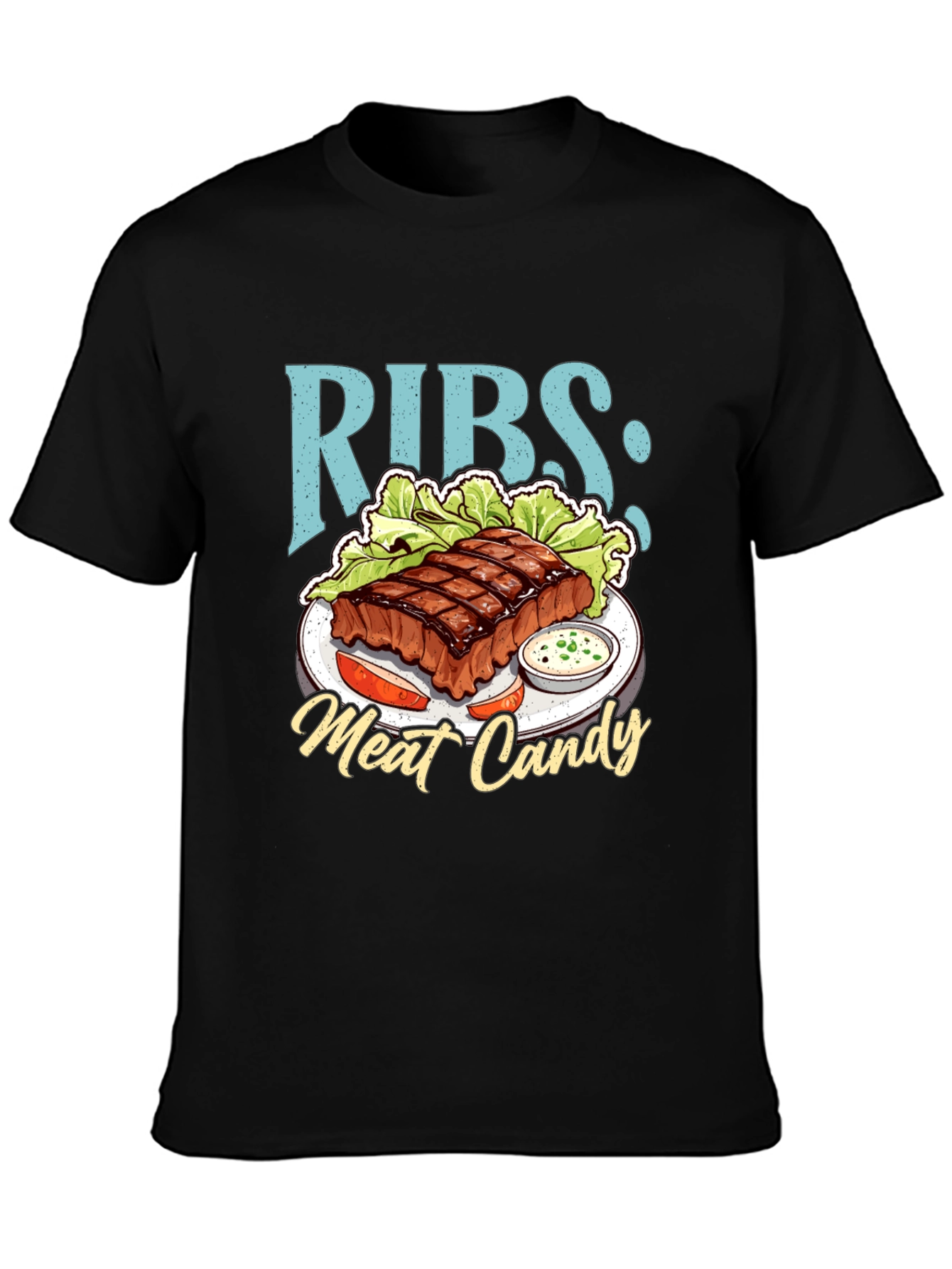 RIBS: Meat Candy T-Shirt - BBQ Lover Tee