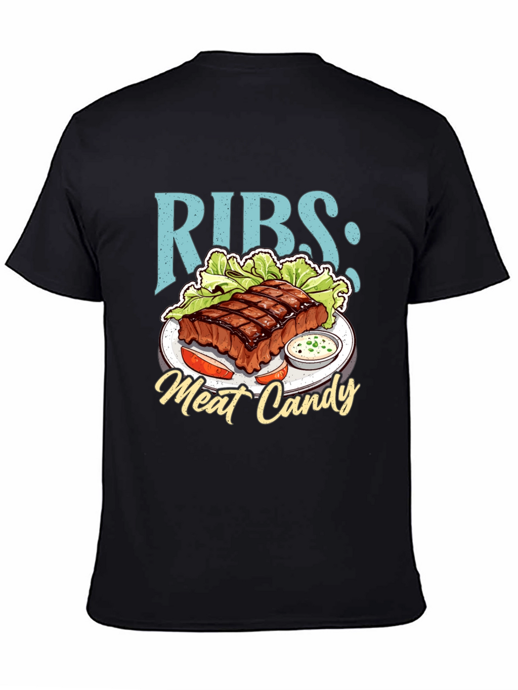 RIBS: Meat Candy T-Shirt - BBQ Lover Tee