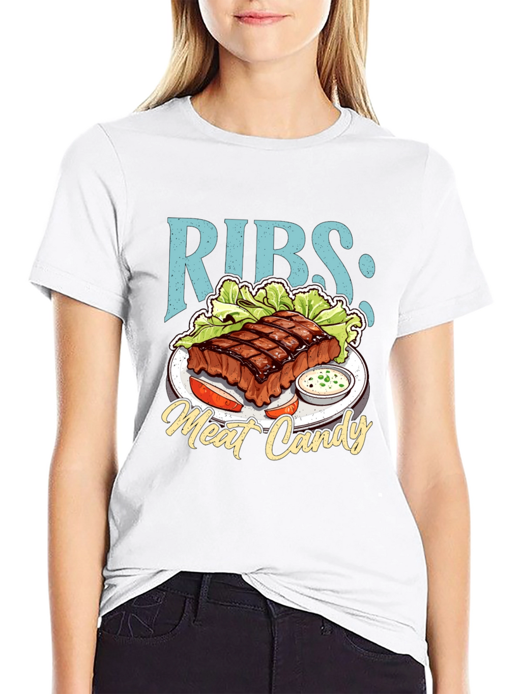 RIBS: Meat Candy T-Shirt - BBQ Lover Tee
