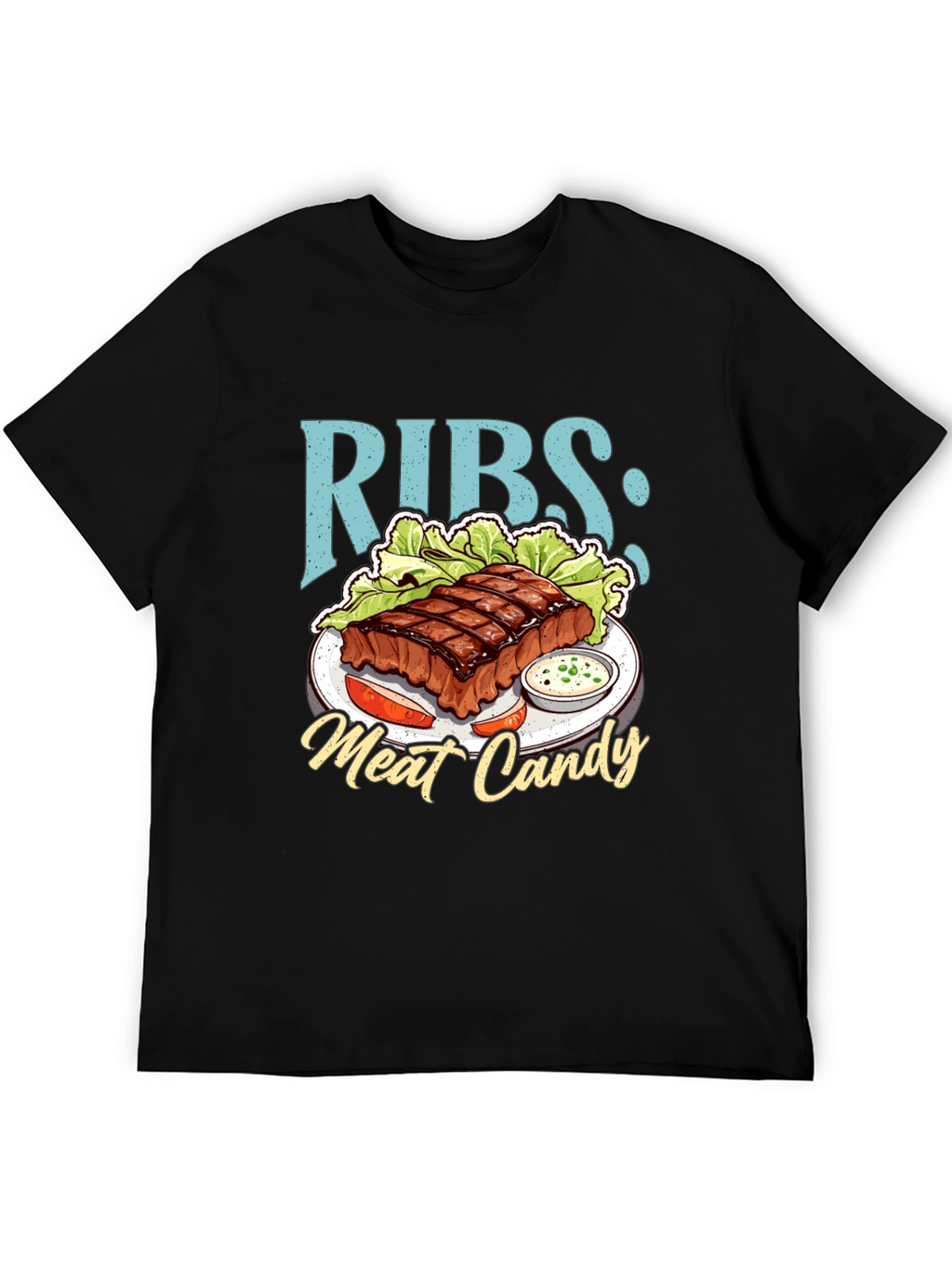 RIBS: Meat Candy T-Shirt - BBQ Lover Tee