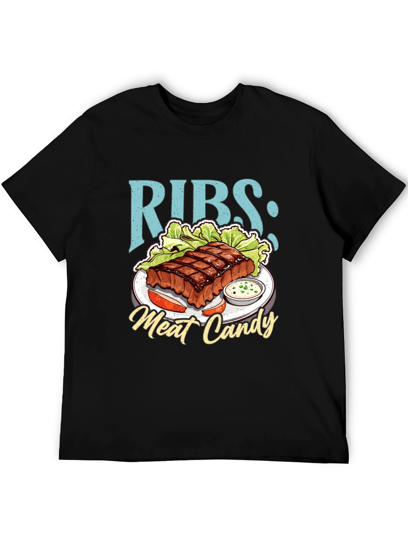 RIBS: Meat Candy T-Shirt - BBQ Lover Tee