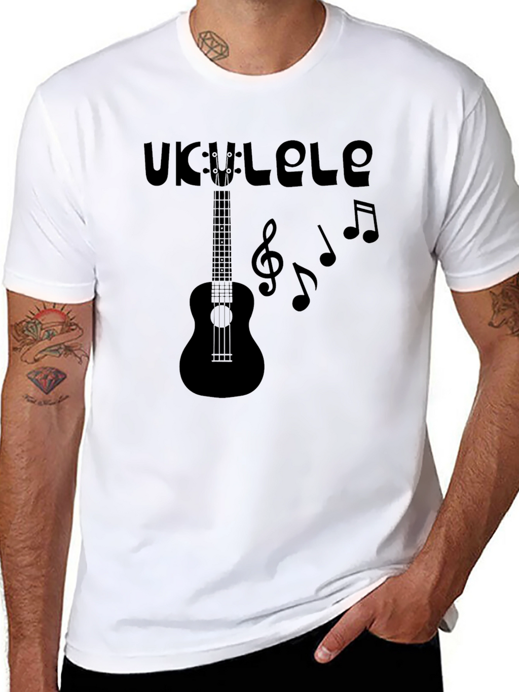 Ukulele Graphic T-Shirt - Music Lover Tee
