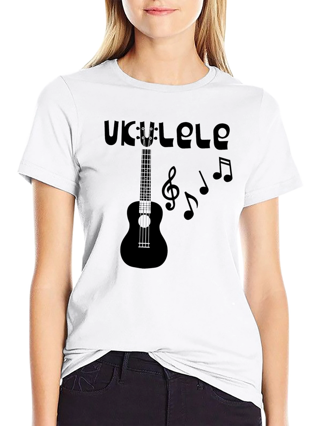 Ukulele Graphic T-Shirt - Music Lover Tee