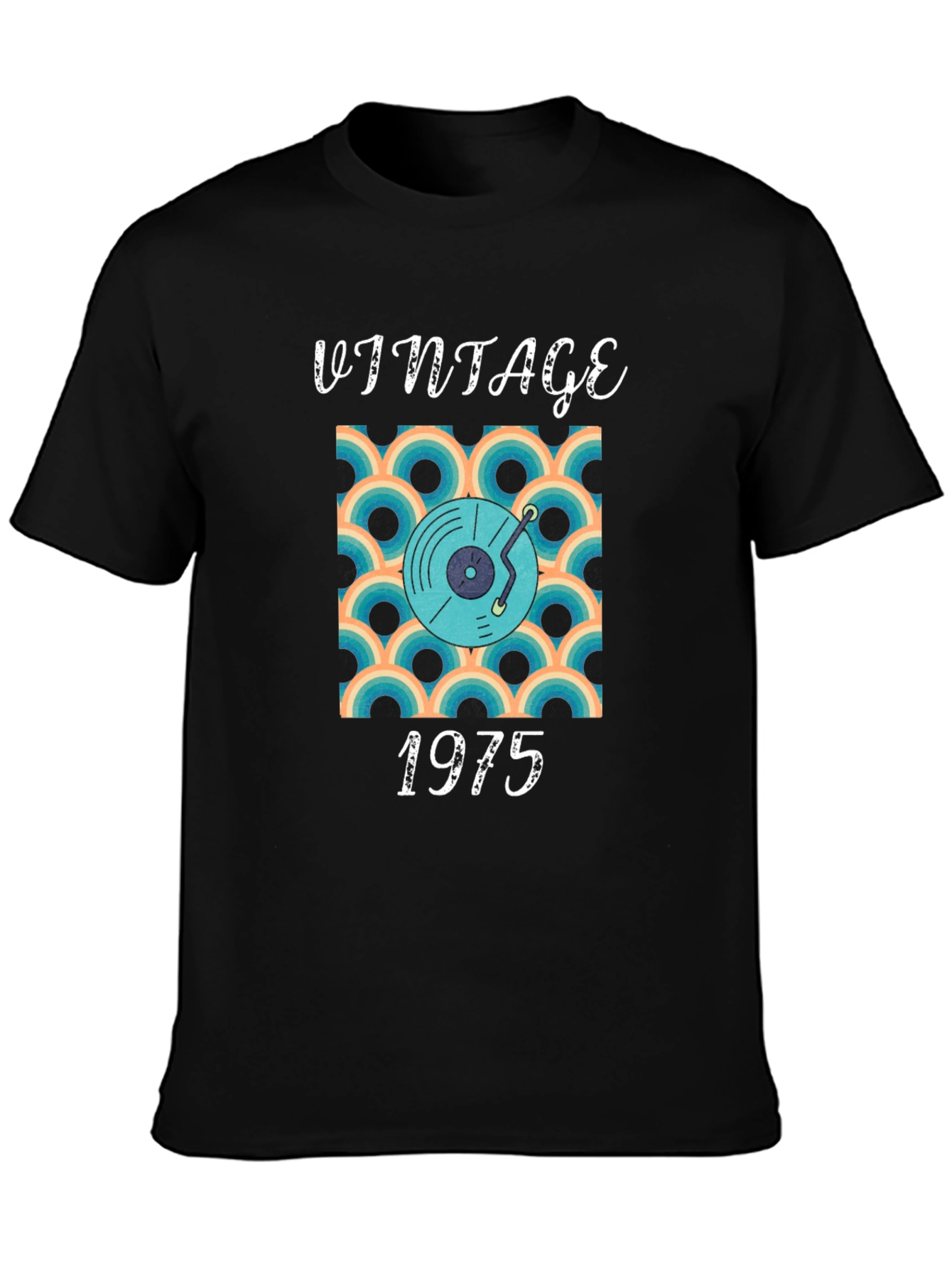 Vintage 1975 Record Player Graphic T-Shirt