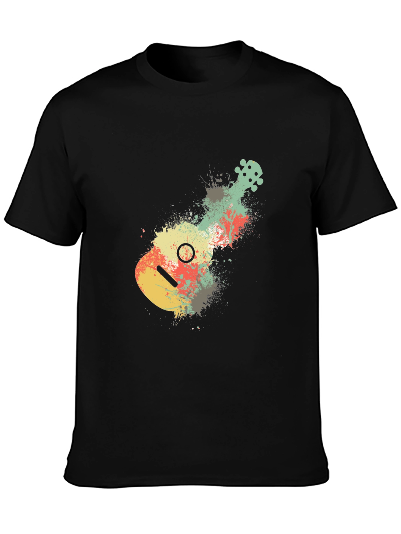 Ukulele Splash Graphic Tee - Modern Musician Shirt