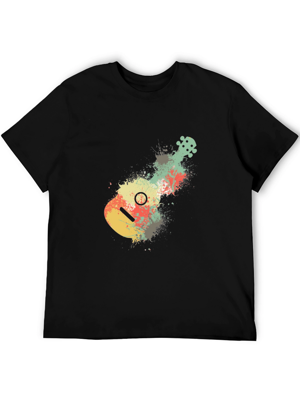 Ukulele Splash Graphic Tee - Modern Musician Shirt