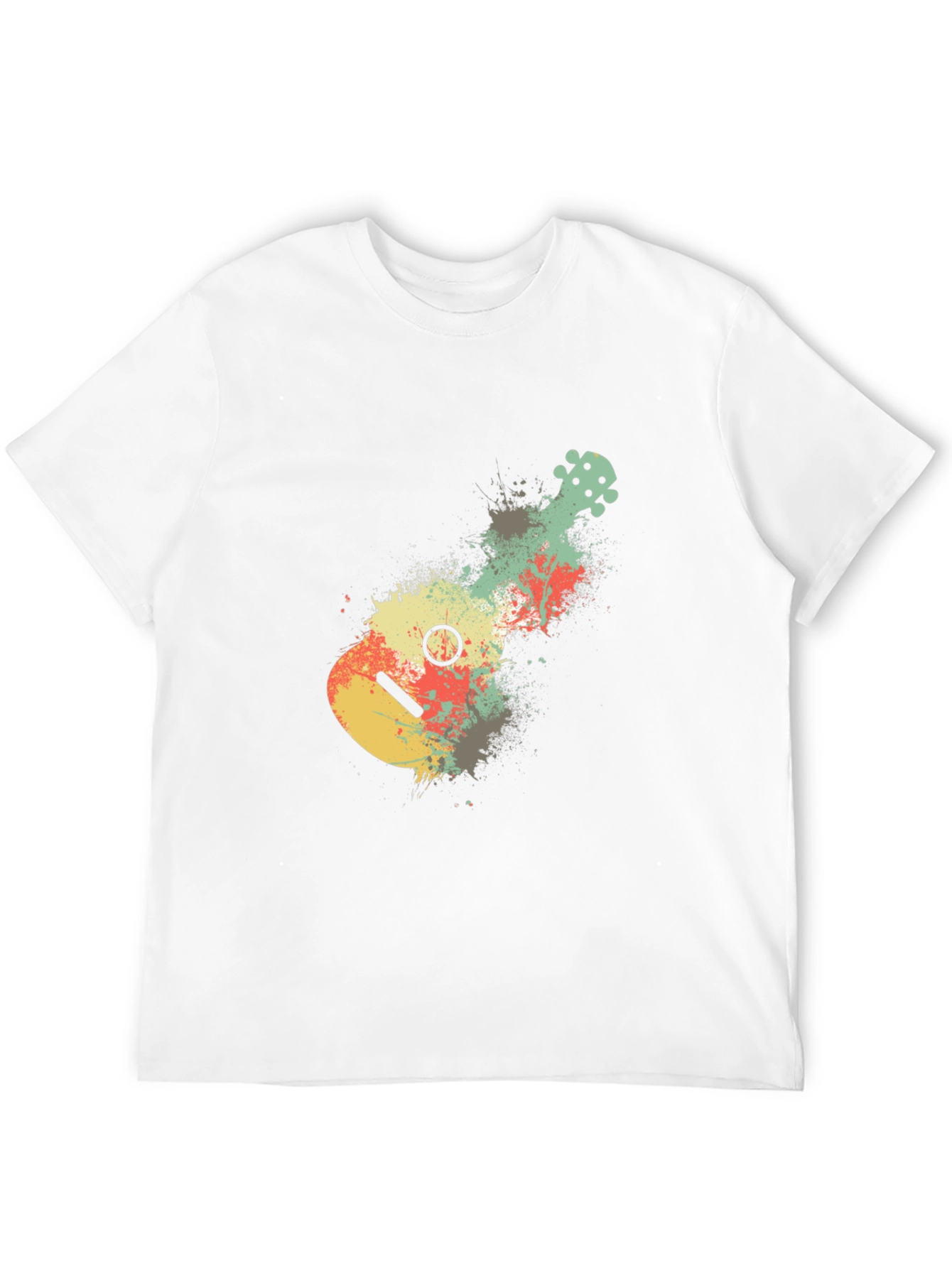Ukulele Splash Graphic Tee - Modern Musician Shirt