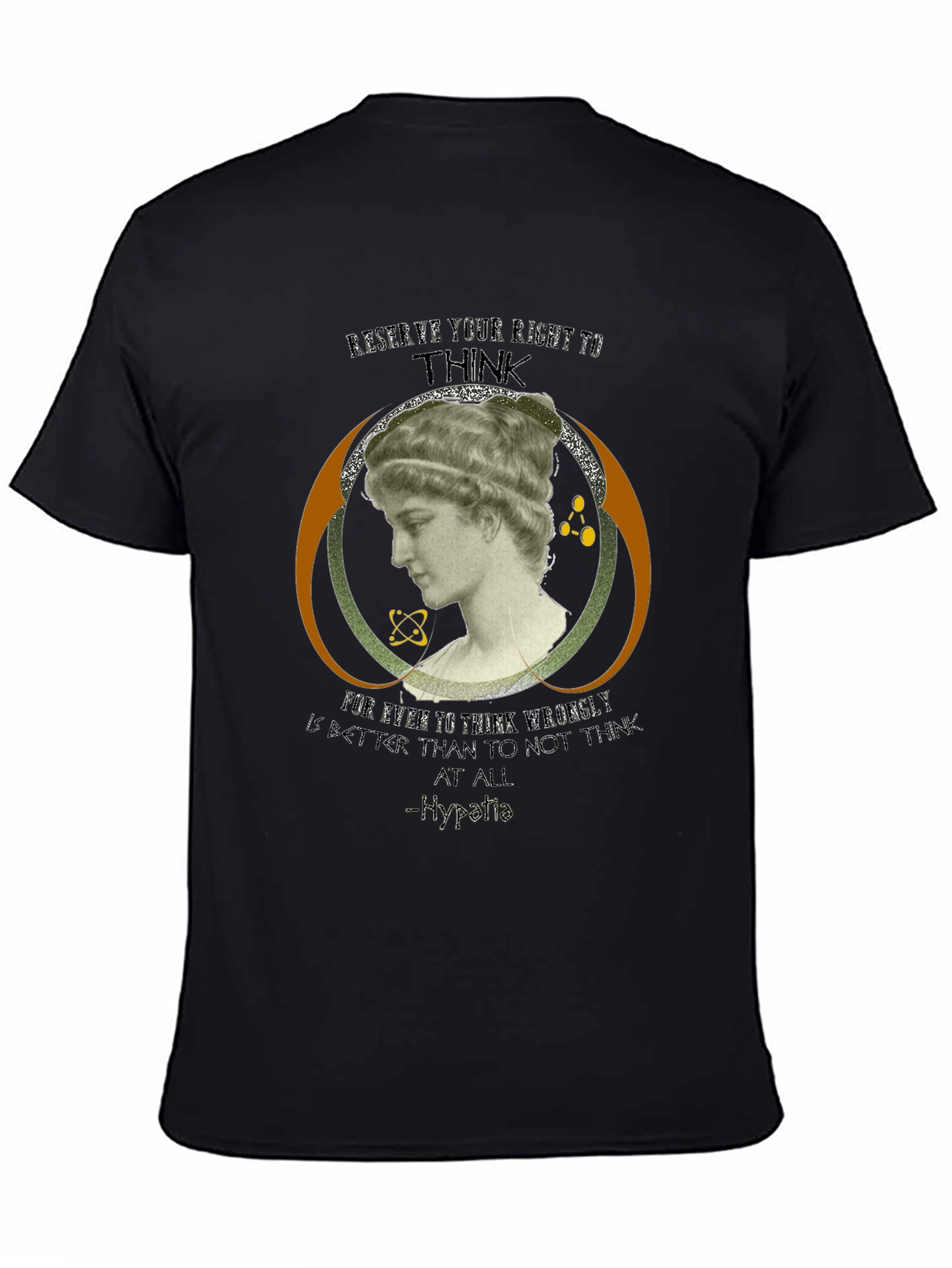 Hypatia Thinker Graphic Tee - Black