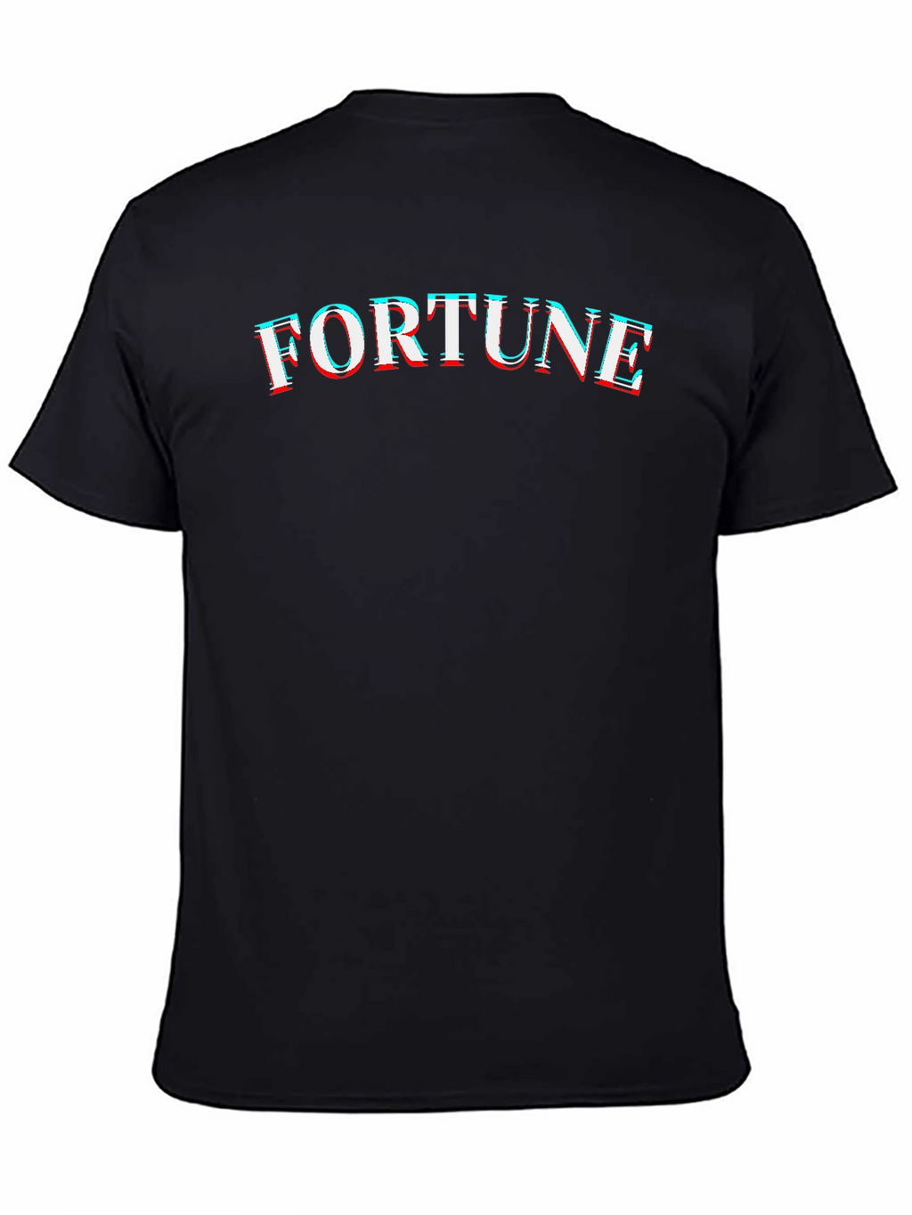 Fortune Graphic Tee - Trendy Black Cotton T-Shirt