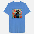 Folk Art Cat Floral