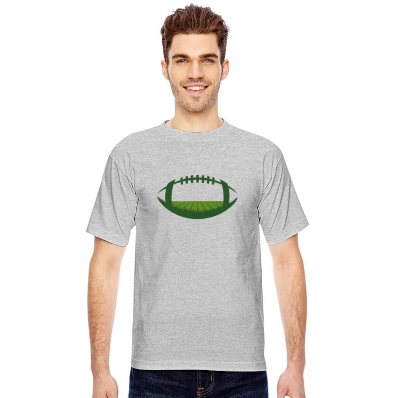 Football Field Ball Silhouette Vector two colors