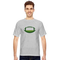 Football Field Ball Silhouette Vector two colors