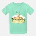 Forest Animal Deer Flowers Name Lea