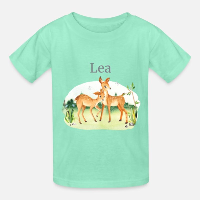 Forest Animal Deer Flowers Name Lea
