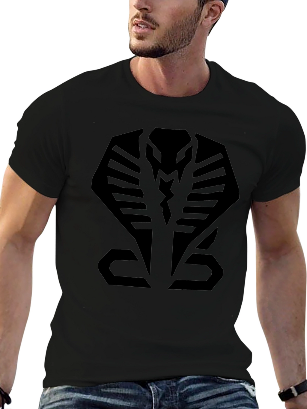 Cobra Symbol Black T-Shirt - Graphic Tee