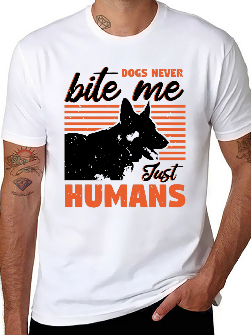 Dogs Never Bite Me T-Shirt