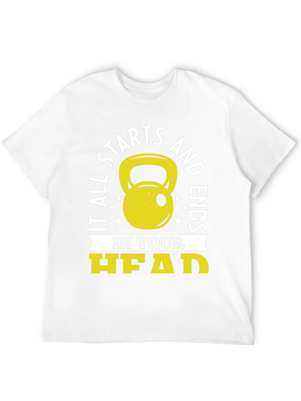 It Starts in Your Head Black Graphic T-Shirt