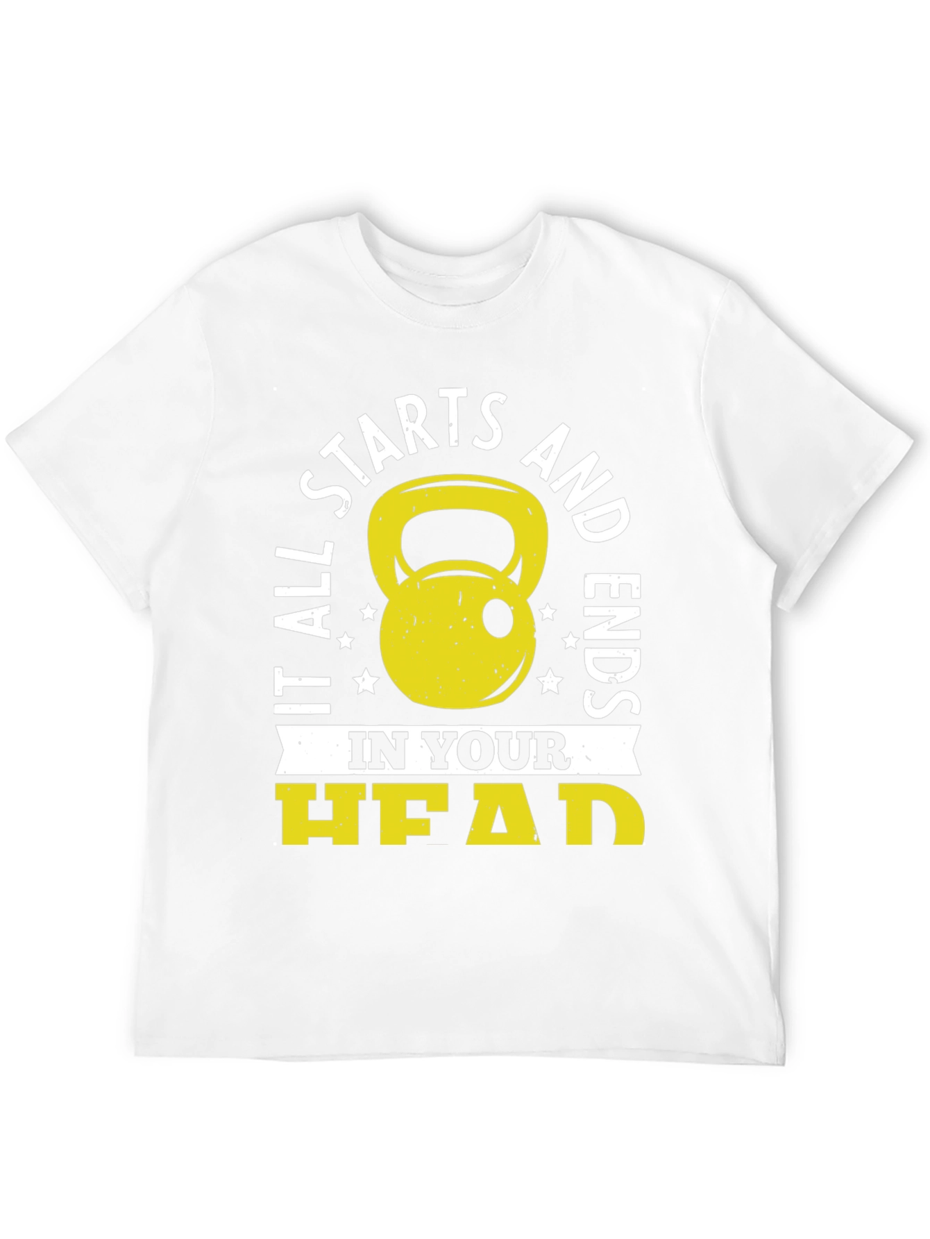 It Starts in Your Head Black Graphic T-Shirt