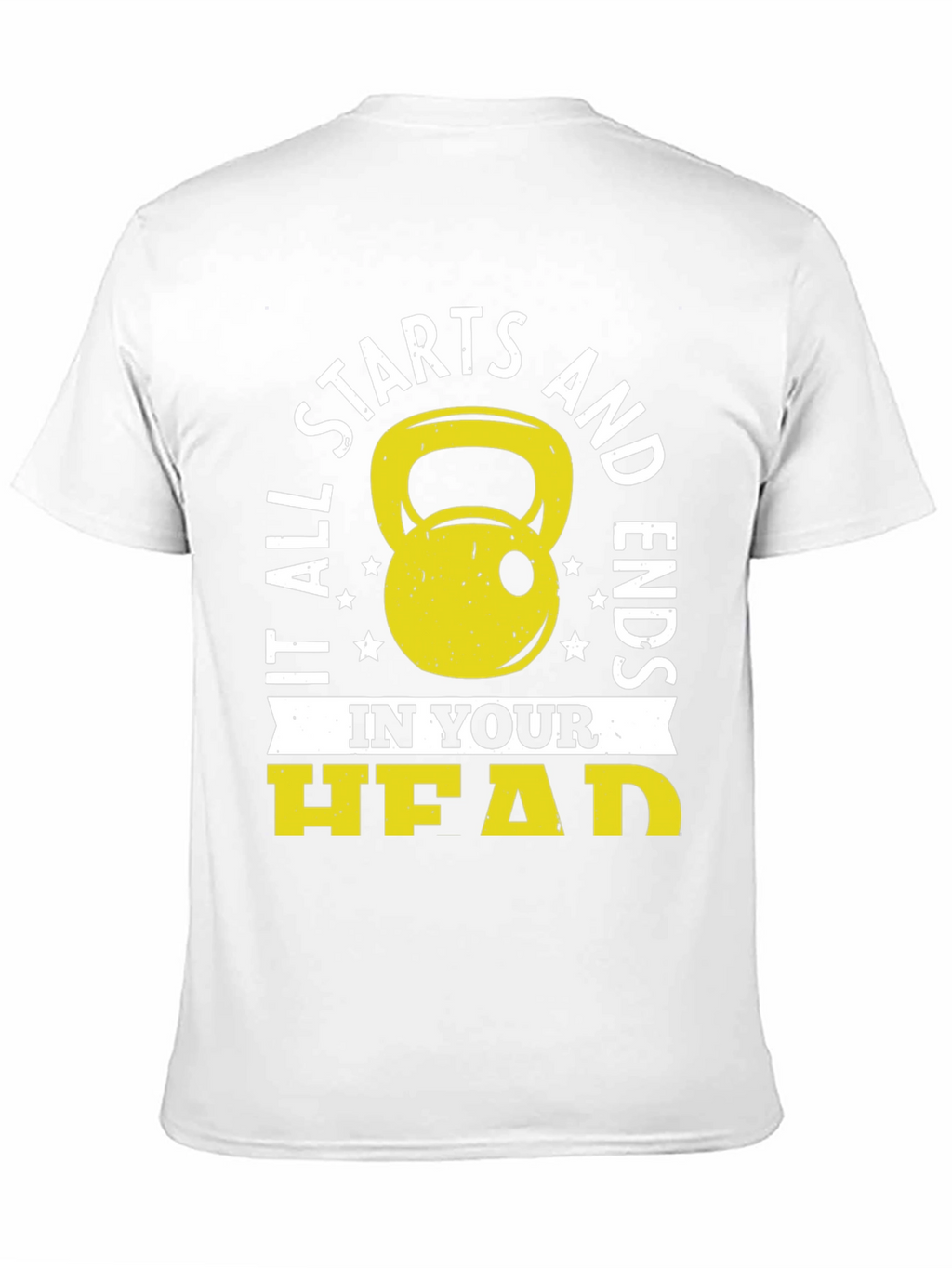 It Starts in Your Head Black Graphic T-Shirt