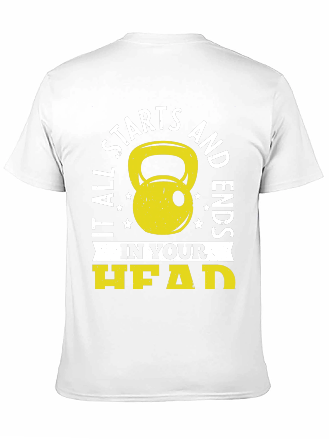 It Starts in Your Head Black Graphic T-Shirt