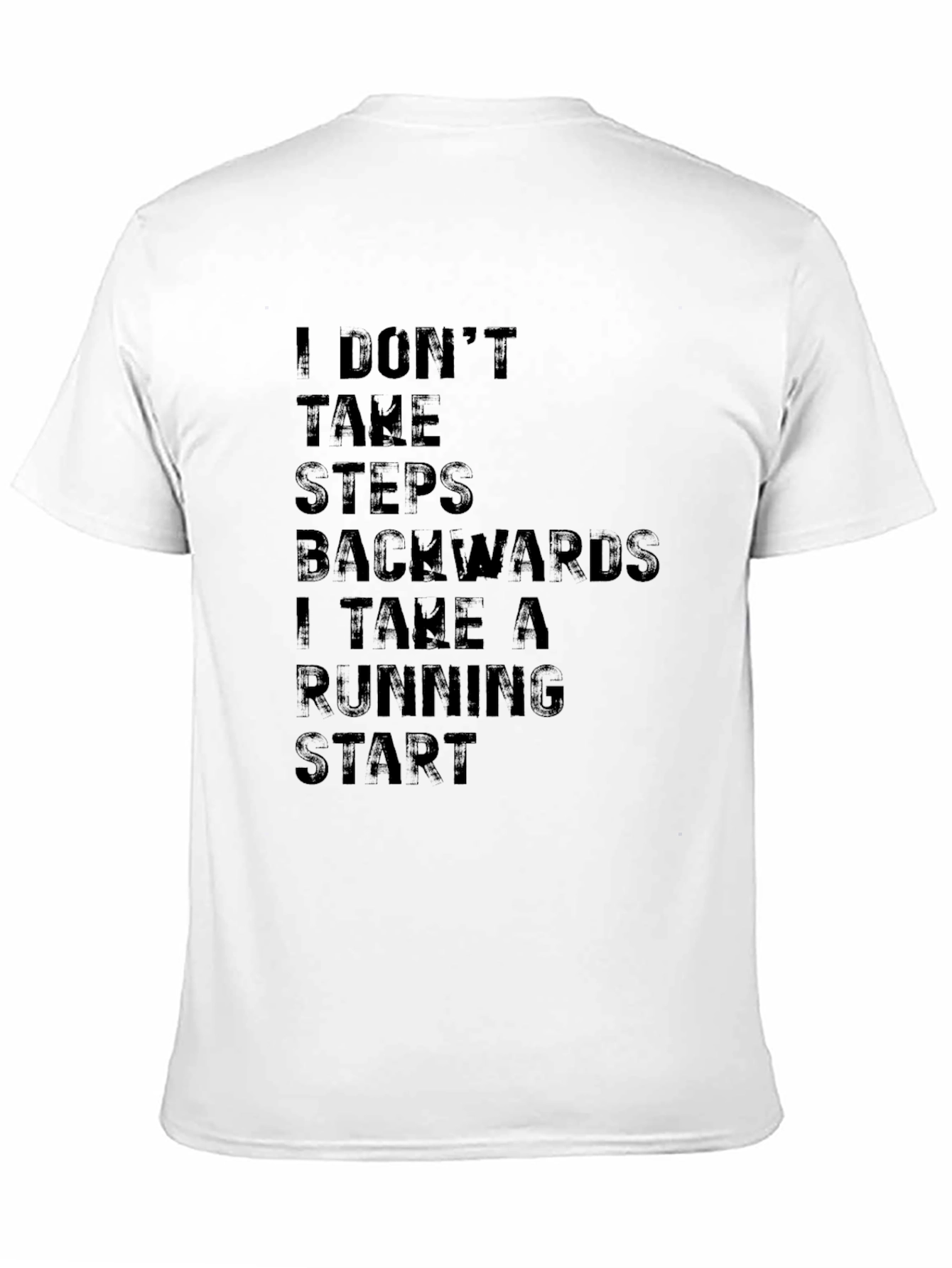 Motivational Running Start Black T-Shirt