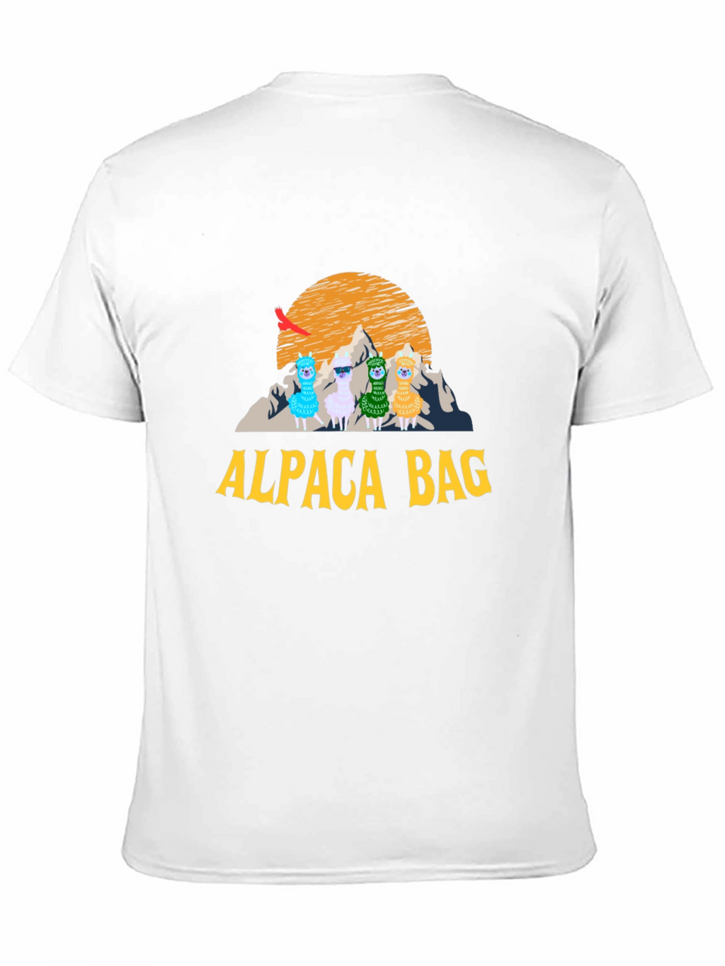 Alpaca Bag Graphic T-Shirt - Stylish Cotton Tee